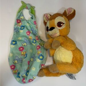 Disney Parks - Disney Babies Baby Bambi Plush with Pouch Blanket.